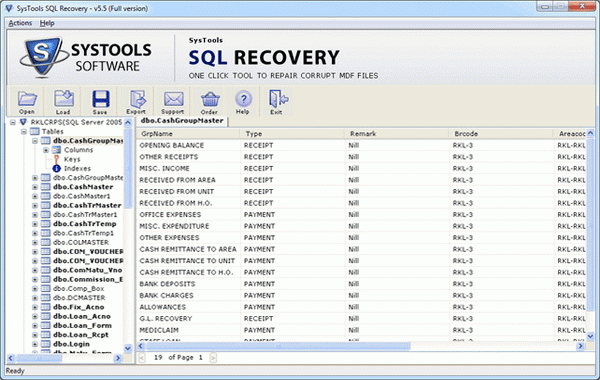 SQL Server Database Recovery 6.0