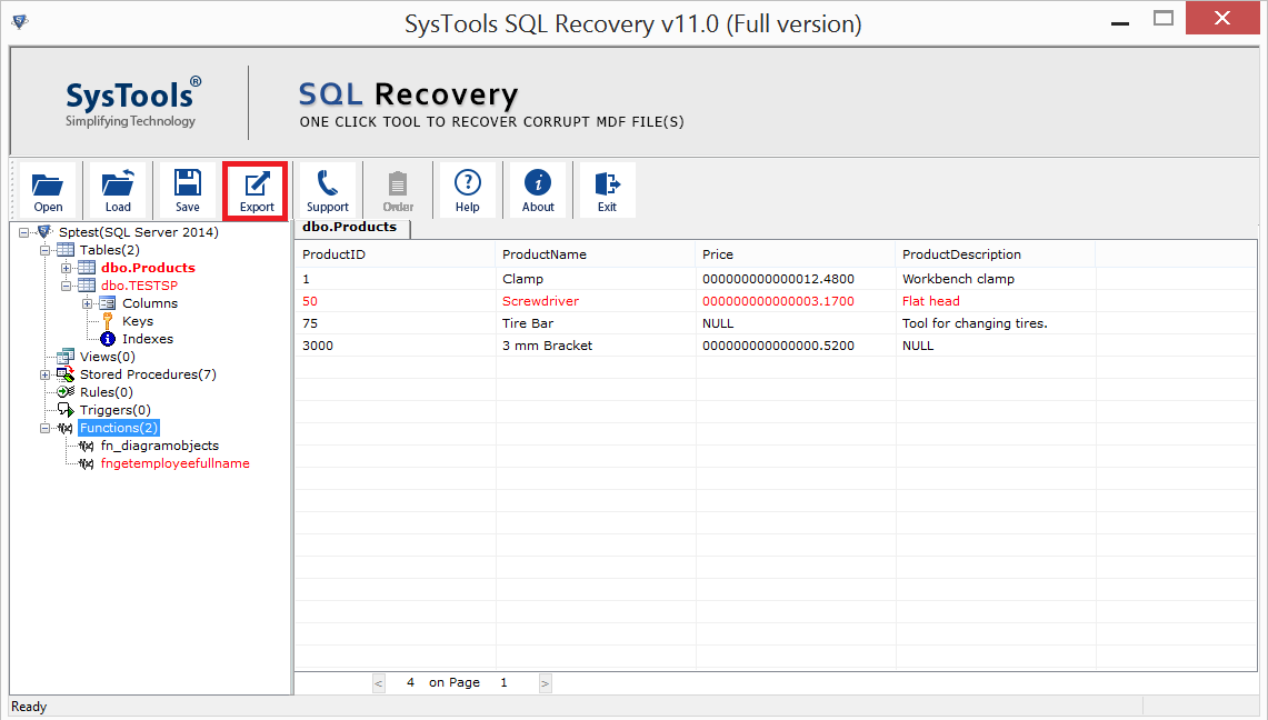 preview sql data