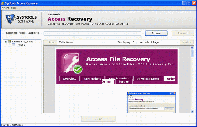 Access Recovery Software