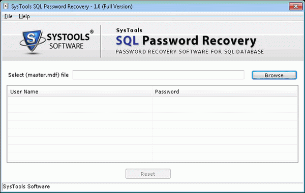 SQL Password Recovery